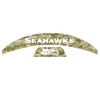 Seattle Seahawks MIDI Mid Size SpeedFlex Football Helmet Front & Back Bumper Decal Set - Pick Color