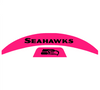 Seattle Seahawks MIDI Mid Size SpeedFlex Football Helmet Front & Back Bumper Decal Set - Pick Color
