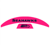 Seattle Seahawks MIDI Mid Size SpeedFlex Football Helmet Front & Back Bumper Decal Set - Pick Color