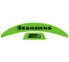 Seattle Seahawks MIDI Mid Size SpeedFlex Football Helmet Front & Back Bumper Decal Set - Pick Color