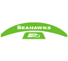 Seattle Seahawks MIDI Mid Size SpeedFlex Football Helmet Front & Back Bumper Decal Set - Pick Color