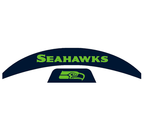 Seattle Seahawks MIDI Mid Size SpeedFlex Football Helmet Front & Back Bumper Decal Set - Pick Color