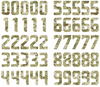 Seattle Seahawks Jersey Style Vinyl Number Decal Sheet Set of 50 #0-9 - Pick Color & Size