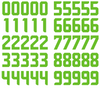 Seattle Seahawks Jersey Style Vinyl Number Decal Sheet Set of 50 #0-9 - Pick Color & Size