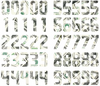 Seattle Seahawks Jersey Style Vinyl Number Decal Sheet Set of 50 #0-9 - Pick Color & Size