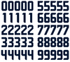 Seattle Seahawks Jersey Style Vinyl Number Decal Sheet Set of 50 #0-9 - Pick Color & Size