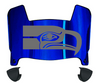 Seattle Seahawks Retro Throwback Mini Football Helmet Visor Shield w/ Clips - PICK VISOR & LOGO COLOR