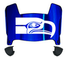 Seattle Seahawks Retro Throwback Mini Football Helmet Visor Shield w/ Clips - PICK VISOR & LOGO COLOR