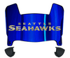 Seattle Seahawks Limited Edition Mini Football Helmet Visor Shield w/ Clips - PICK VISOR & LOGO COLOR