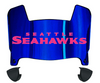 Seattle Seahawks Limited Edition Mini Football Helmet Visor Shield w/ Clips - PICK VISOR & LOGO COLOR