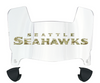 Seattle Seahawks Limited Edition Mini Football Helmet Visor Shield w/ Clips - PICK VISOR & LOGO COLOR