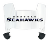 Seattle Seahawks Limited Edition Mini Football Helmet Visor Shield w/ Clips - PICK VISOR & LOGO COLOR