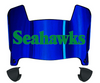 Seattle Seahawks Retro Throwback Mini Football Helmet Visor Shield w/ Clips - PICK VISOR & LOGO COLOR