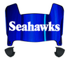 Seattle Seahawks Retro Throwback Mini Football Helmet Visor Shield w/ Clips - PICK VISOR & LOGO COLOR
