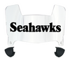 Seattle Seahawks Retro Throwback Mini Football Helmet Visor Shield w/ Clips - PICK VISOR & LOGO COLOR