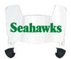 Seattle Seahawks Retro Throwback Mini Football Helmet Visor Shield w/ Clips - PICK VISOR & LOGO COLOR