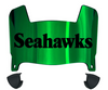 Seattle Seahawks Retro Throwback Mini Football Helmet Visor Shield w/ Clips - PICK VISOR & LOGO COLOR