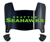 Seattle Seahawks Mini Football Helmet Visor Shield w/ Clips - PICK VISOR & LOGO COLOR