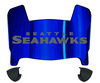 Seattle Seahawks Mini Football Helmet Visor Shield w/ Clips - PICK VISOR & LOGO COLOR