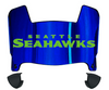 Seattle Seahawks Mini Football Helmet Visor Shield w/ Clips - PICK VISOR & LOGO COLOR
