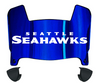 Seattle Seahawks Mini Football Helmet Visor Shield w/ Clips - PICK VISOR & LOGO COLOR