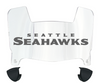 Seattle Seahawks Mini Football Helmet Visor Shield w/ Clips - PICK VISOR & LOGO COLOR
