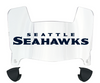 Seattle Seahawks Mini Football Helmet Visor Shield w/ Clips - PICK VISOR & LOGO COLOR