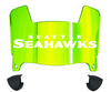 Seattle Seahawks Mini Football Helmet Visor Shield w/ Clips - PICK VISOR & LOGO COLOR