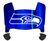 Seattle Seahawks Mini Football Helmet Visor Shield w/ Clips - PICK VISOR & LOGO COLOR