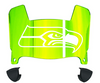 Seattle Seahawks Mini Football Helmet Visor Shield w/ Clips - PICK VISOR & LOGO COLOR