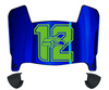 Seattle Seahawks Mini Football Helmet Visor Shield w/ Clips - PICK VISOR & LOGO COLOR