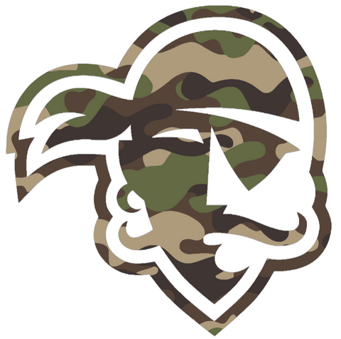 Seton Hall Pirates Woodland Camo Camouflage Team Logo Premium DieCut Vinyl Decal PICK SIZE