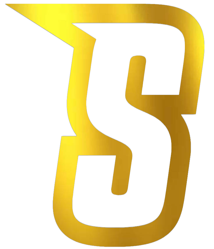 Siena Saints GOLD CHROME MIRROR S Logo Premium DieCut Vinyl Decal PICK SIZE