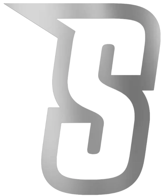 Siena Saints SILVER CHROME MIRROR S Logo Premium DieCut Vinyl Decal PICK SIZE