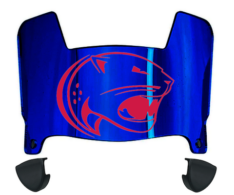 South Alabama Jaguars Mini Football Helmet Visor Shield w/ Clips - PICK VISOR & LOGO COLOR