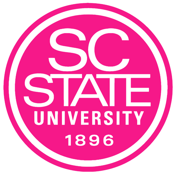 South Carolina State Bulldogs Hot Pink Alternate Logo Premium DieCut Vinyl Decal PICK SIZE