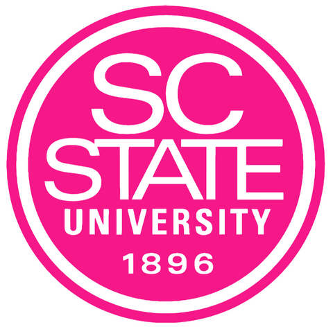 South Carolina State Bulldogs Hot Pink Alternate Logo Premium DieCut Vinyl Decal PICK SIZE