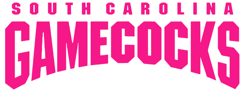South Carolina Gamecocks Hot Pink Team Name Logo Premium DieCut Vinyl Decal PICK SIZE