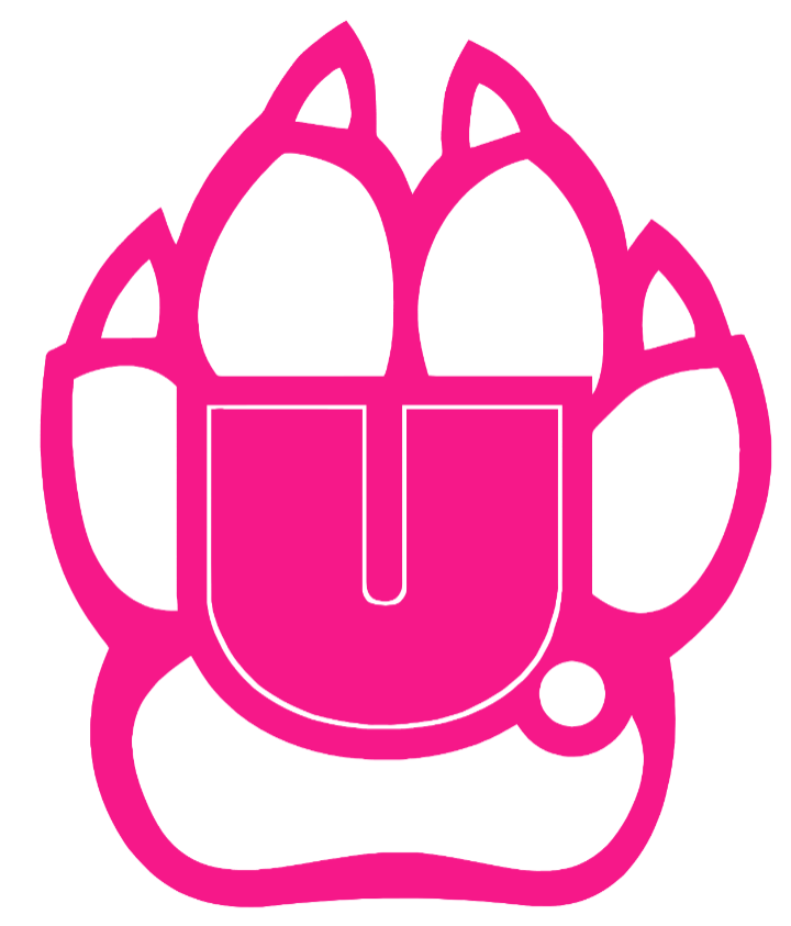 South Dakota Coyotes Hot Pink Retro Throwback Logo Premium DieCut Vinyl Decal PICK SIZE