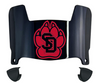 South Dakota Coyotes Mini Football Helmet Visor Shield w/ Clips - PICK VISOR & LOGO COLOR