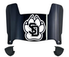 South Dakota Coyotes Mini Football Helmet Visor Shield w/ Clips - PICK VISOR & LOGO COLOR