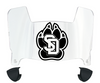 South Dakota Coyotes Mini Football Helmet Visor Shield w/ Clips - PICK VISOR & LOGO COLOR