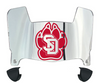South Dakota Coyotes Mini Football Helmet Visor Shield w/ Clips - PICK VISOR & LOGO COLOR