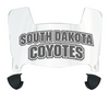 South Dakota Coyotes Mini Football Helmet Visor Shield w/ Clips - PICK VISOR & LOGO COLOR