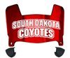 South Dakota Coyotes Mini Football Helmet Visor Shield w/ Clips - PICK VISOR & LOGO COLOR