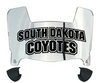 South Dakota Coyotes Mini Football Helmet Visor Shield w/ Clips - PICK VISOR & LOGO COLOR