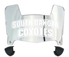 South Dakota Coyotes Mini Football Helmet Visor Shield w/ Clips - PICK VISOR & LOGO COLOR