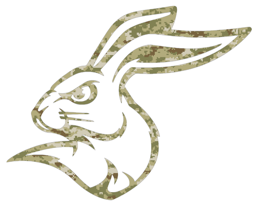 South Dakota State Jackrabbits Alternate Logo Salute to Service Camouflage Camo Vinyl Decal PICK SIZE