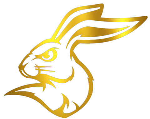 South Dakota State Jackrabbits GOLD CHROME MIRROR Alternate Logo Premium DieCut Vinyl Decal PICK SIZE