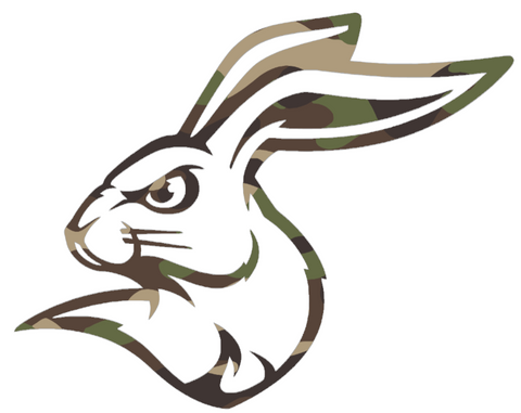South Dakota State Jackrabbits Woodland Camo Camouflage Alternate Logo Premium DieCut Vinyl Decal PICK SIZE
